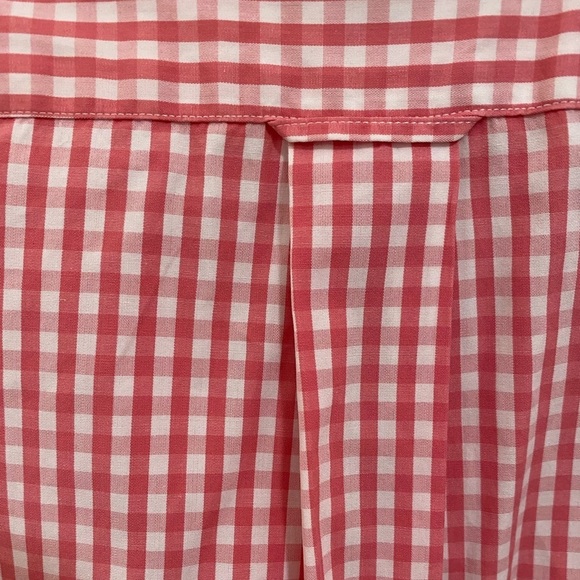 Faconnable Checked Button Up Shirt Pink Size Large short sleeve - Picture 7 of 9